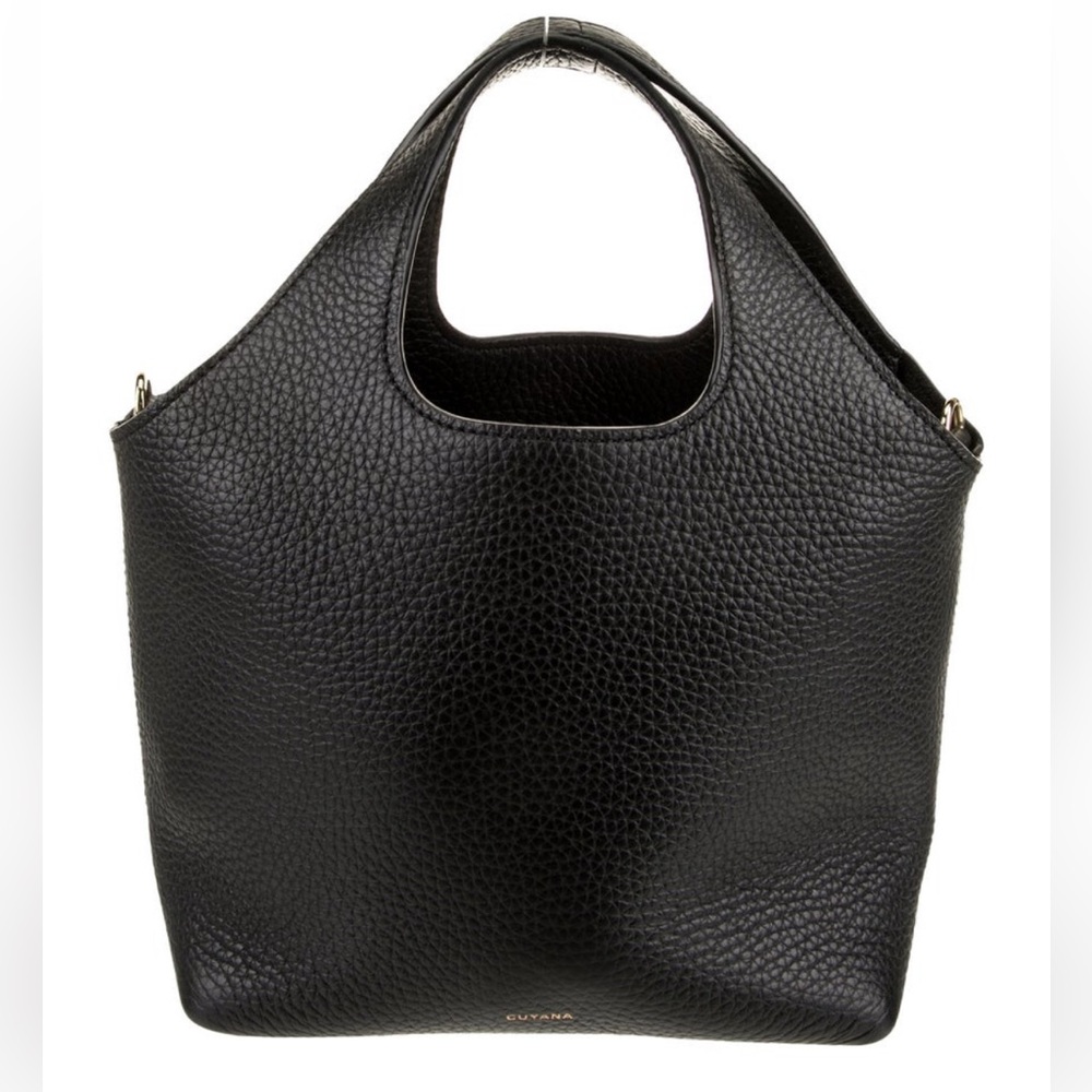 Cuyana Mini System Tote - Black Pebbled Leather EUC